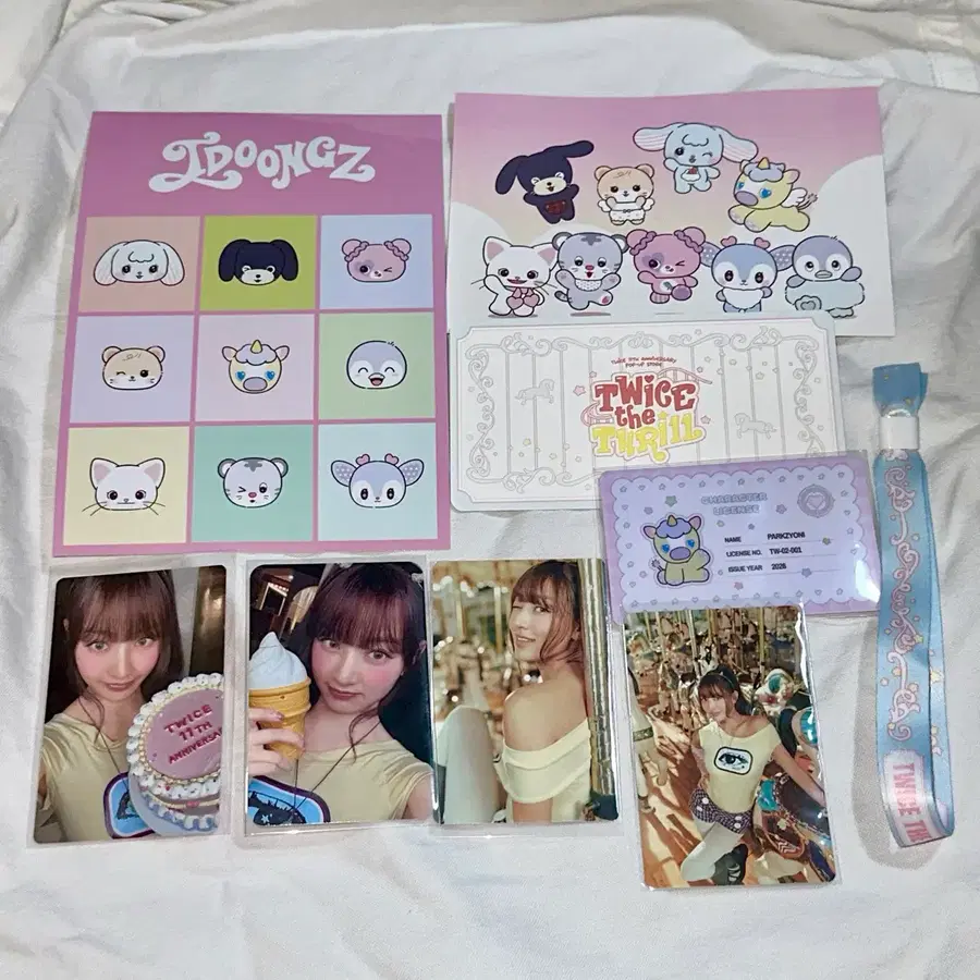 (일괄) 트와이스 11주년 트둥즈 팝업 특전 지효 박죠니