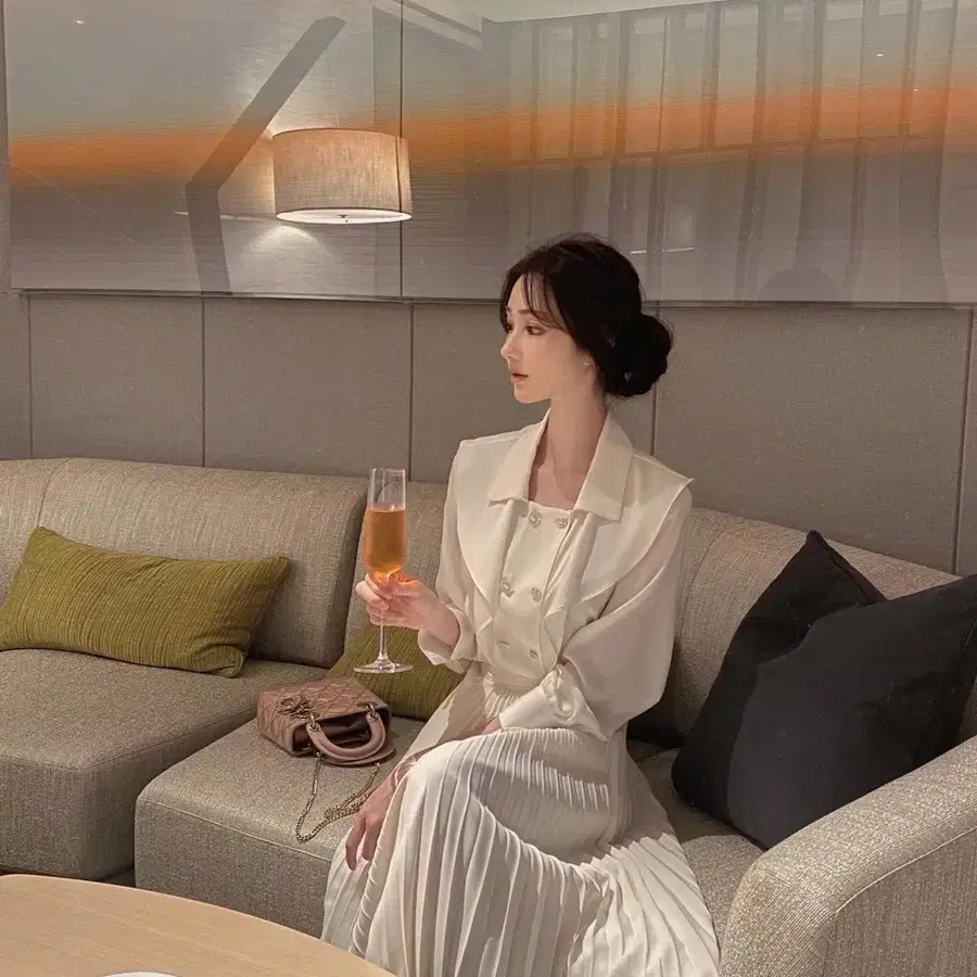 라벨르블랑 브리에 더블 블라우스