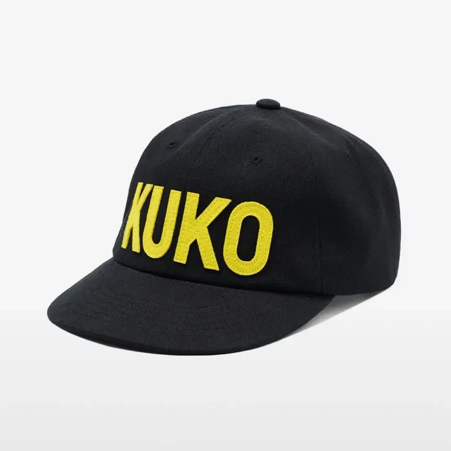 쿠코 kuko 6패널캡 블랙X옐로우