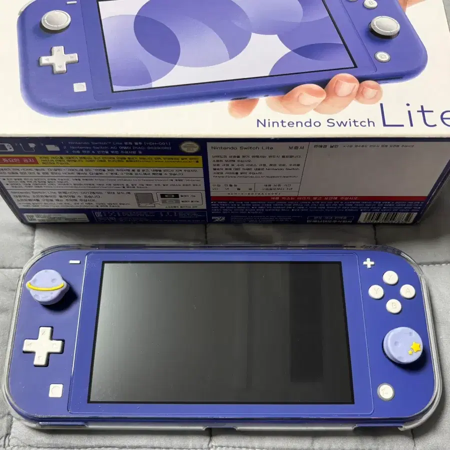 택포 16.5) 닌텐도 스위치 라이트 블루 본체+박스+충전기