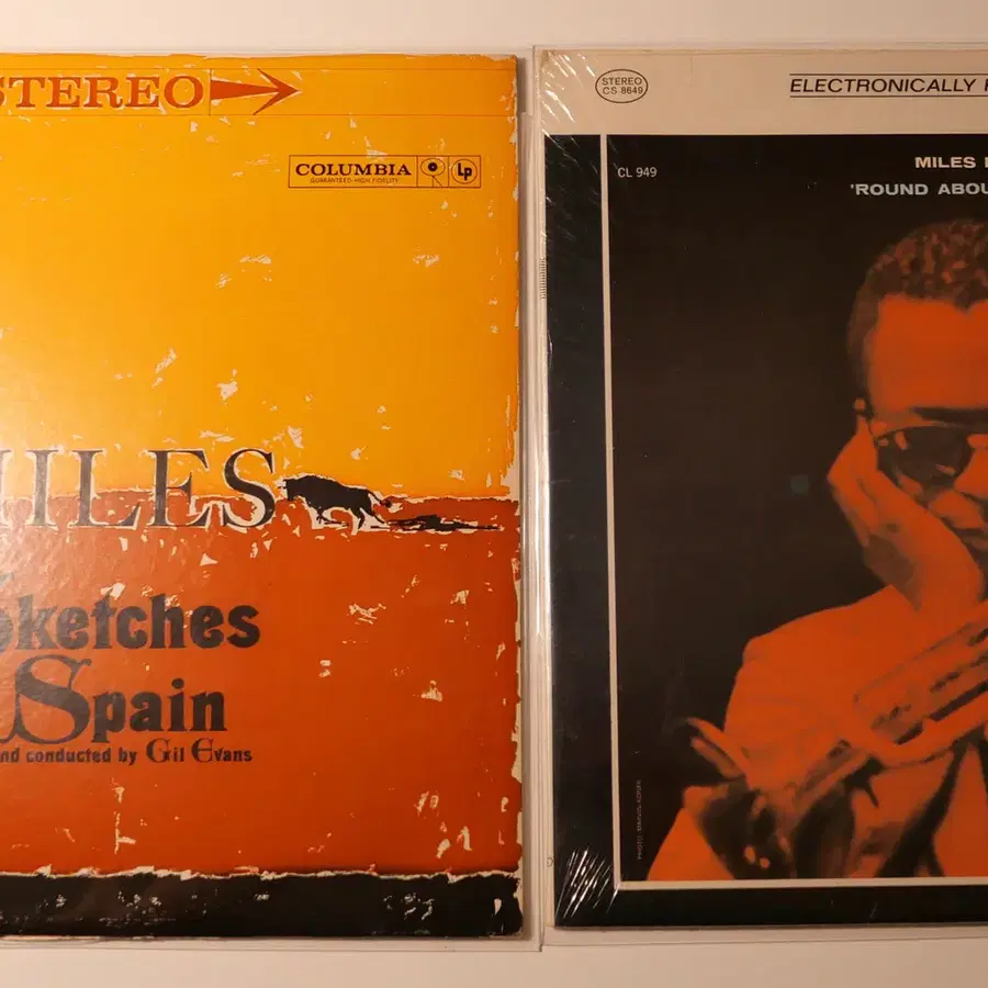 [LP] 마일즈 데이비스 - Sketches of Spain, Round About Midnight 2종 일괄 (1960년대 미국반 / 2-EYE 레이블)