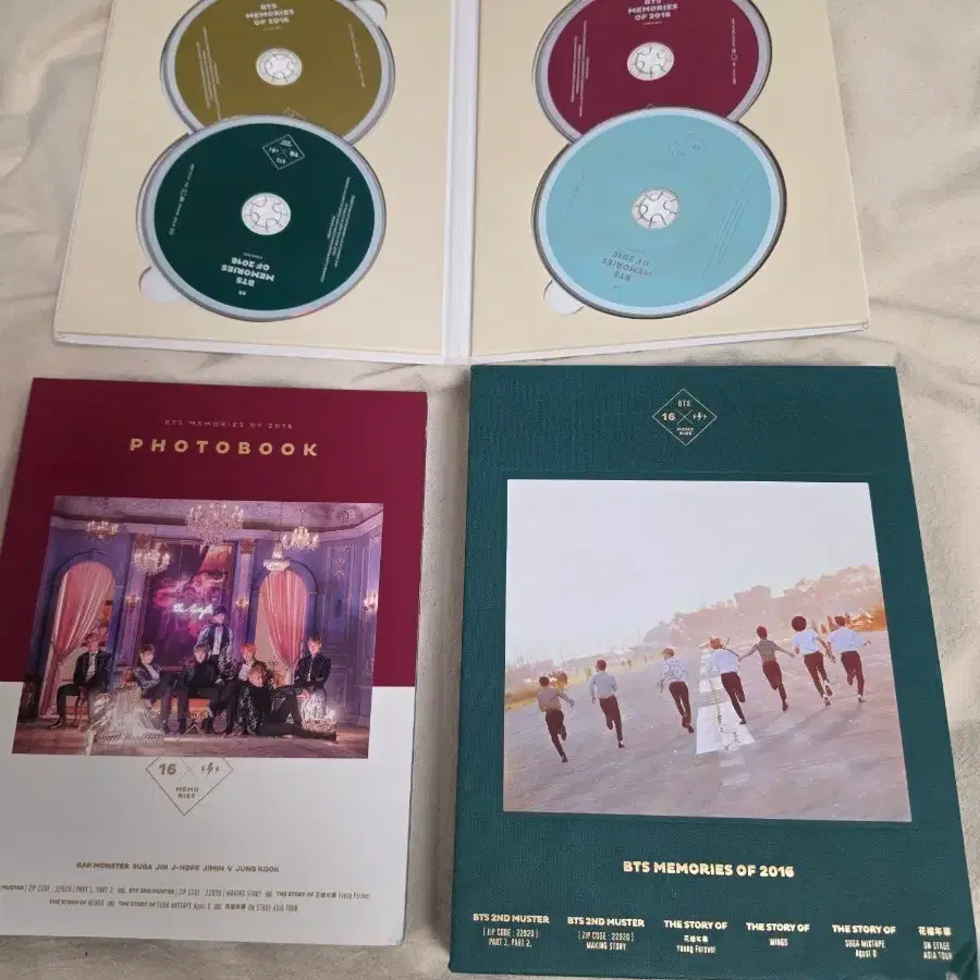 BTS MEMORIES OF 2016 DVD 포토북 세트
