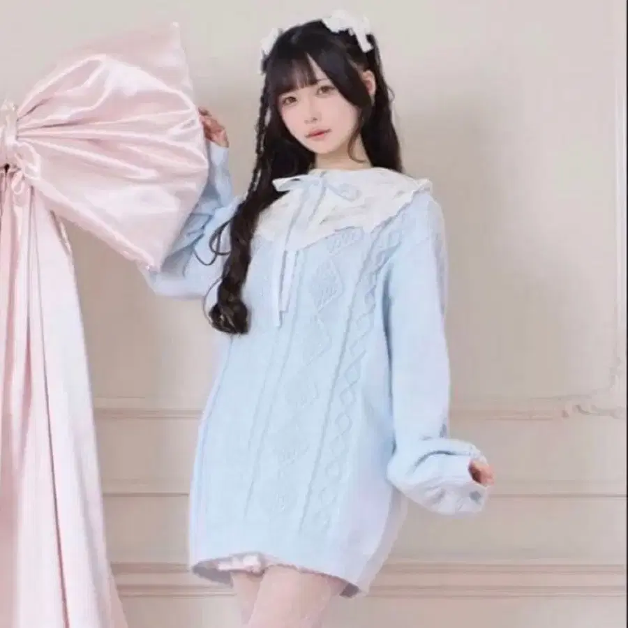 허니시나몬 니트원피스