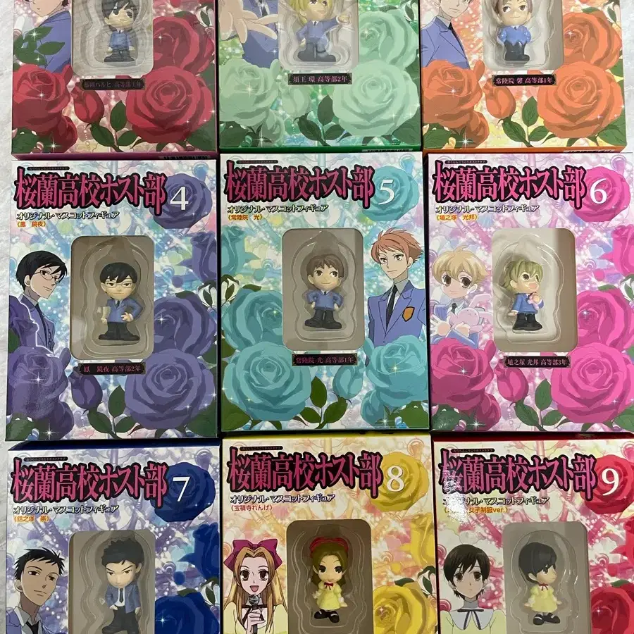 오란고교사교클럽 오란고교호스트부 dvd 특전 피규어 세트