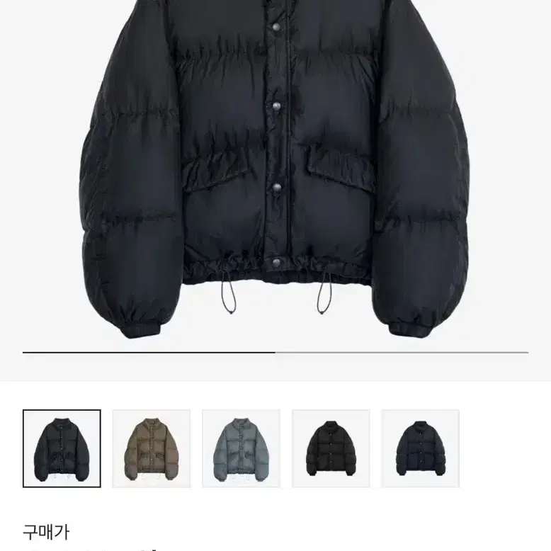[3] 폴리테루 유즈드 스냅 다운 푸퍼 자켓 2.0 블랙