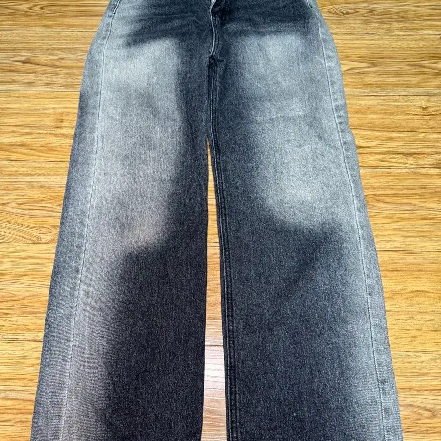(옷장정리) 새상품 블랙 와이드 데님 팬츠