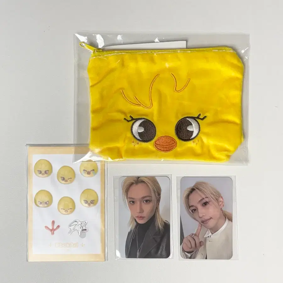 Straykids 필릭스 일본복권 포토카드 뽁아리 파우치 스티커 일괄세트