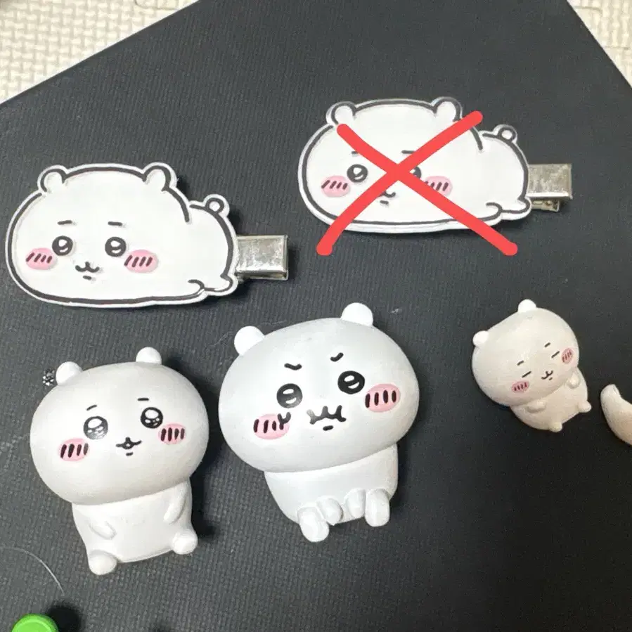 치이카와 머리핀, 피규어 일괄 먼작귀