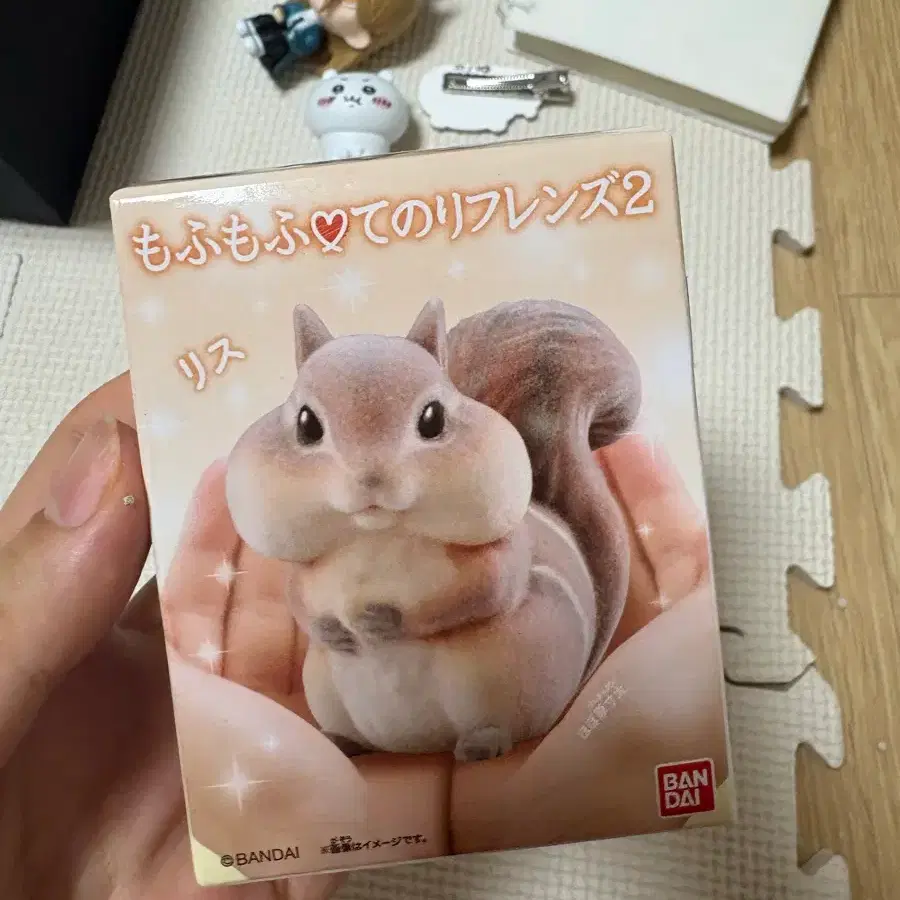 반다이 모후모후 테노리 프렌즈 2 다람쥐 피규어 손바닥 친구들
