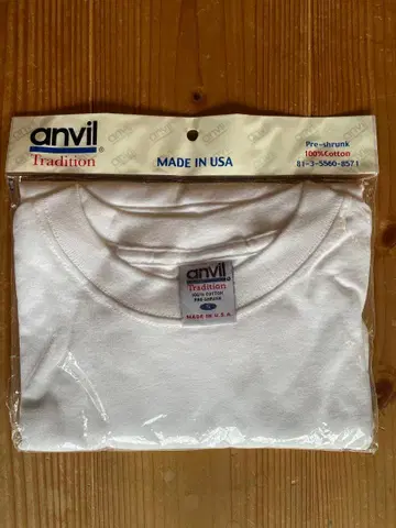 데드스탁 anvil tradition T셔츠 MADE IN USA