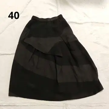 지우 센소유니코 벌룬 스커트 울 변형 40 브라운
