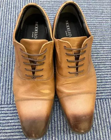 MODELLO 마드라스 비즈니스 슈즈 브라운 남성용 겨울 27.5cm