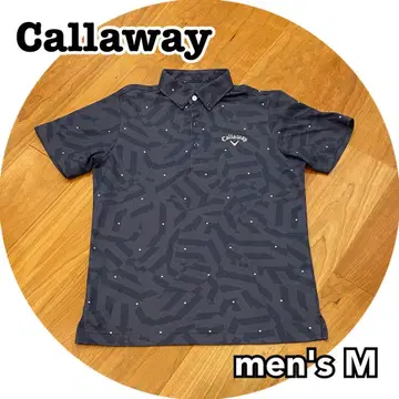 Callaway 캘러웨이 골프 남성용 피케 셔츠 M 네이비