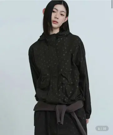 musinsa standard 폴카 도트 윈드브레이커 [블랙]