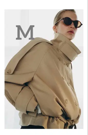 ZARA 숏 기장 하이넥 트렌치코트 ZWCOLLECTION M