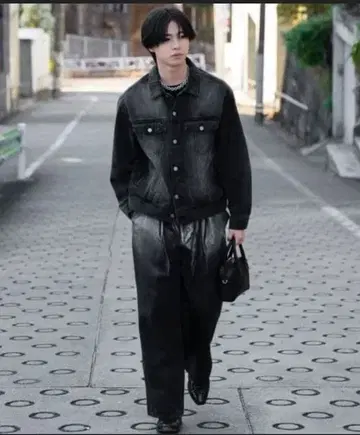 SINSS 블라스트 데님 자켓 블랙 S 새상품급