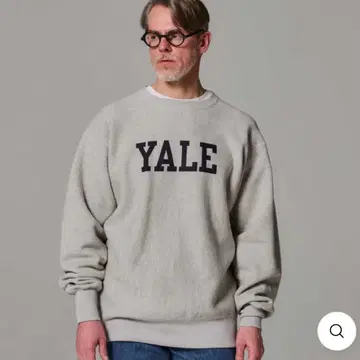 Champion YALE 침투 프린트 리버스 위브 맨투맨 S