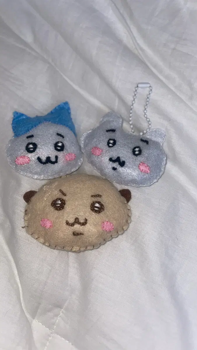 Monjakgui Chiikawa Hachiware Rakko doll keyring