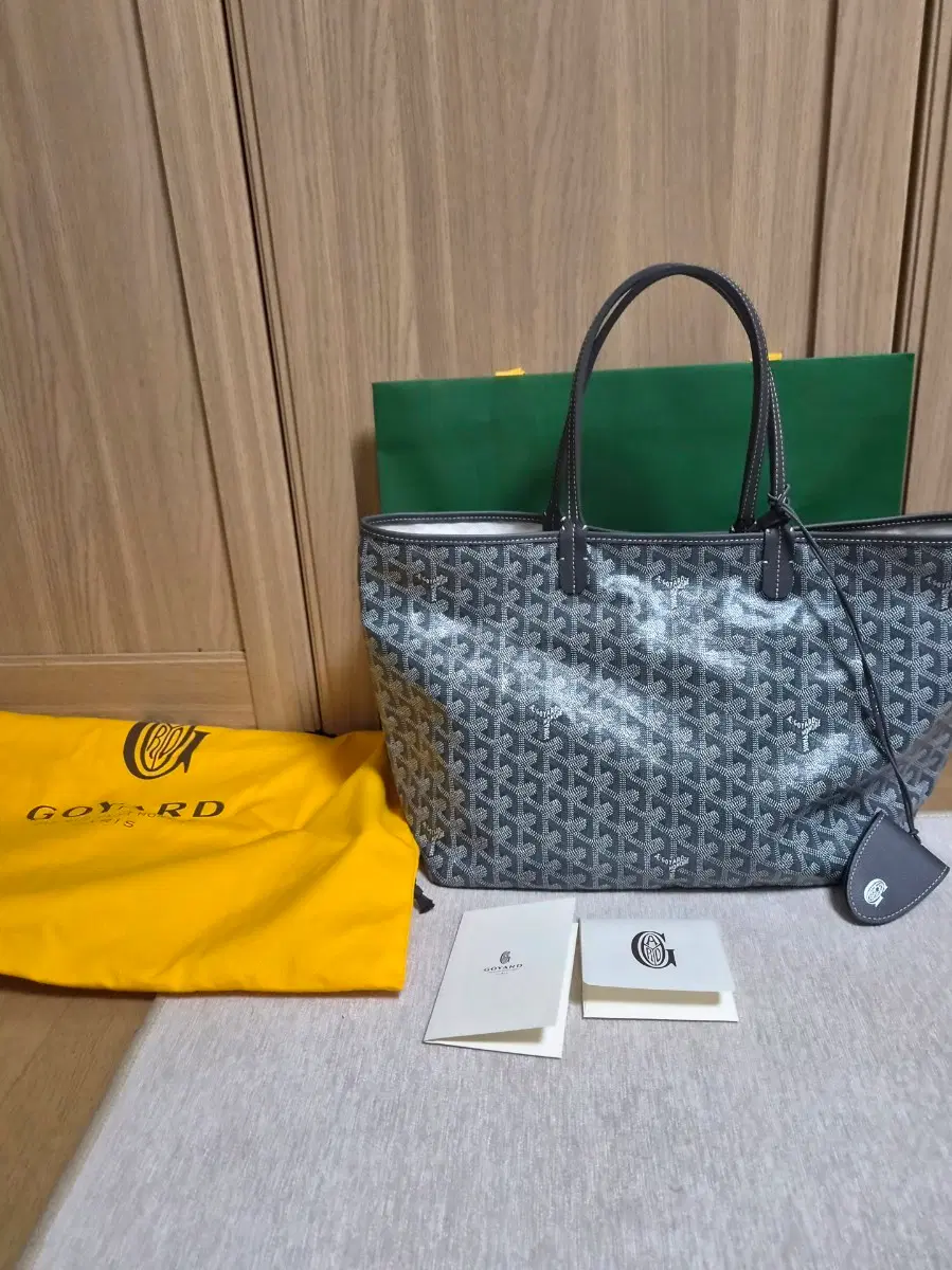 Goyard 26 version Saint Louis Bag PM Gray (including bag charm)