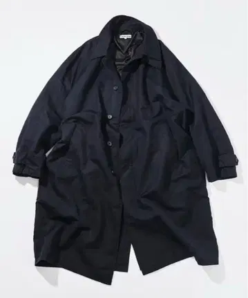 CAHLUMN Cotton Linen Balmacaan Coat