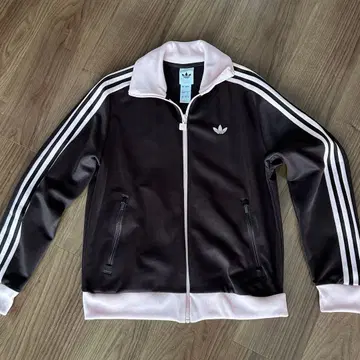 adidas 트랙 자켓 브라운 x 핑크