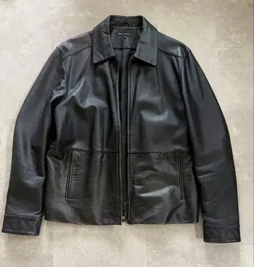 00s DOCKERS 다커스 천연 가죽 레더 자켓 블랙 M