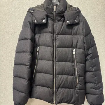 TATRAS 그레이 후드 부착 다운 자켓
