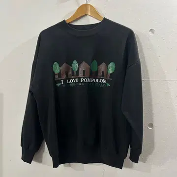 [ vintage ] I LOVE POMPOLONA 맨투맨 구제 의류