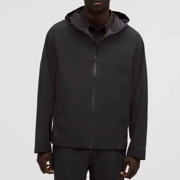 Lululemon 스트레치 Glyde 방수 자켓 블랙 룰루레몬