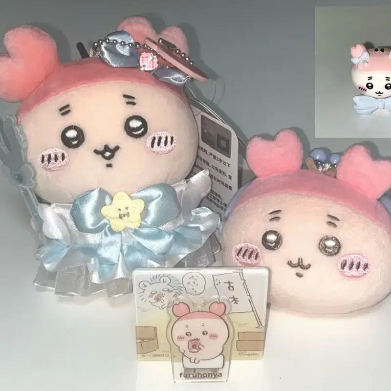 치이카와 먼작귀 카니 굿즈 일괄 판매 | 초 매지컬 카니 마스코트 | 미니 가마구치 참 | 아크릴 집게 | 입욕제 리본 피규어