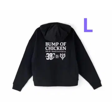 30th 로고 하프 집 후드티/BLACK L 사이즈