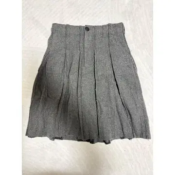 [ 레어 ] sacai 커팅 플리츠 스커트 울 그레이