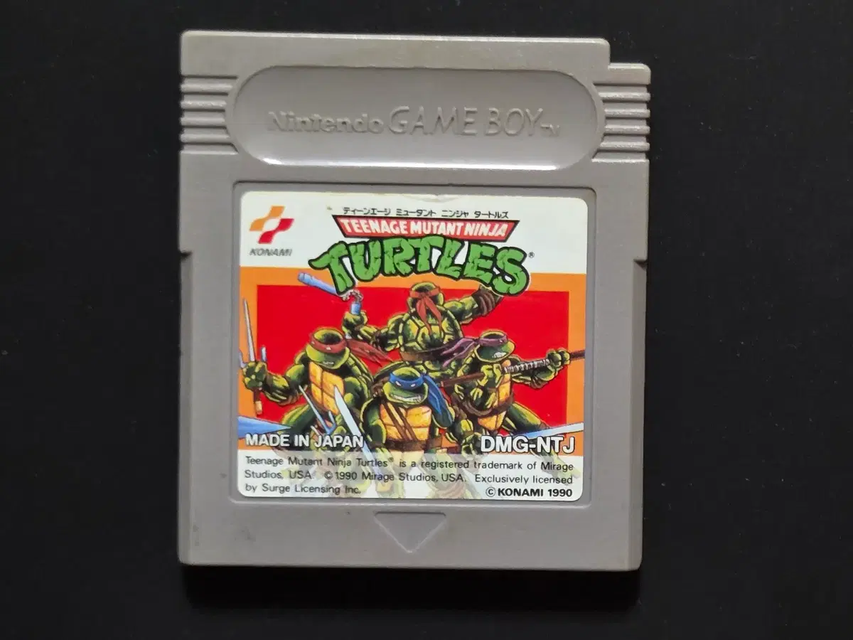 Nintendo Game Boy Teenage Mutant Ninja Turtles TMNT Konami Japan Version Retro Game Pack