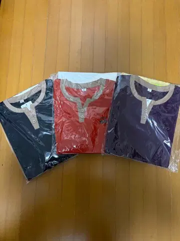 헨리넥 긴팔 T셔츠 4XL 3매 세트