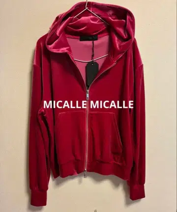 [ MICALLE MICALLE ] 벨로아 느낌 더블 척 후드티