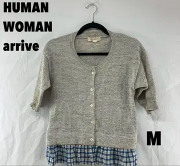 HUMAN WOMAN arrive 반팔 가디건 M