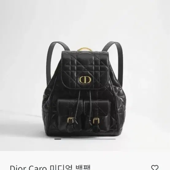 디올 카로 백팩 미디움(블랙) 사진 2