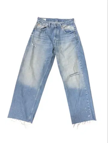 ZARA 와이드 레그 데님 라이트 블루 청바지