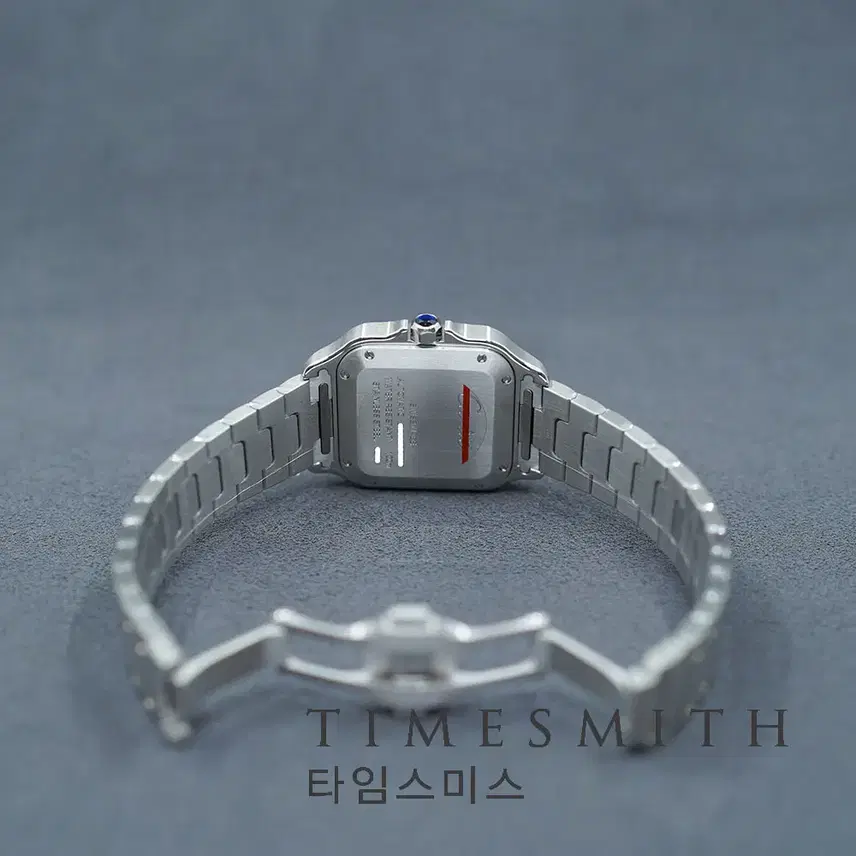 까르띠에 [까르띠에] 산토스 옐로우 콤비 베젤다이아 미디움 골든 다이얼 W3SA0007 사진 5