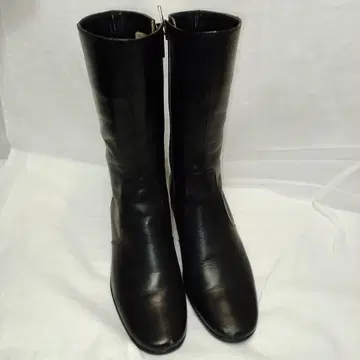 REGAL 가죽 숏부츠 23cm 리갈 사이드 지퍼 블랙