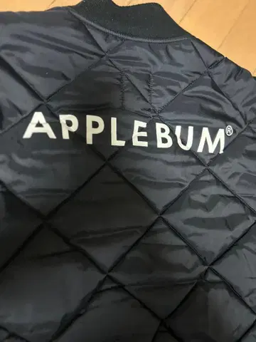 APPLEBUM 퀼팅 자켓 블랙 M