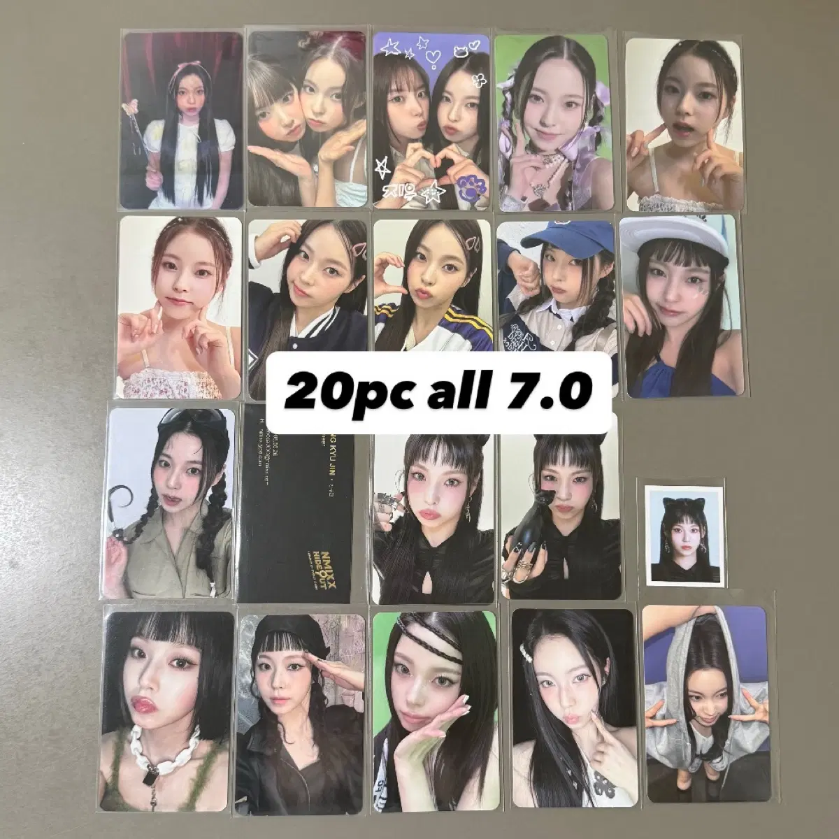 (Includes rare poca bulk) Nmixx jiwoo kyujin long sowon makestar broadcast ld winner video call event unit poca