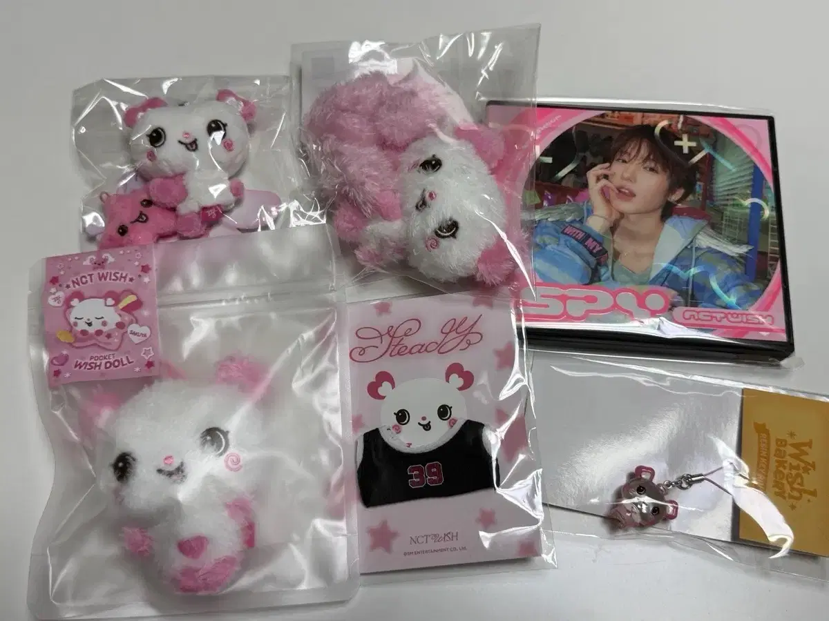 9.0) NCT WISH Sakuya Pangi original price wts scrunchie, pocket doll, mini doll, uniform etc