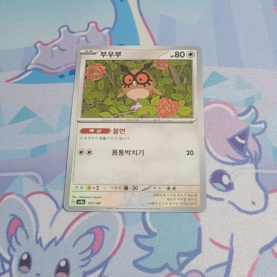 포켓몬카드 부우부 SV8a 127/187