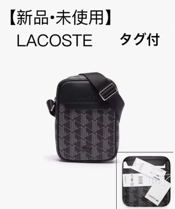[ 새상품 미사용 ] 라코스테 LACOSTE 모노그램 버티컬 숄더백