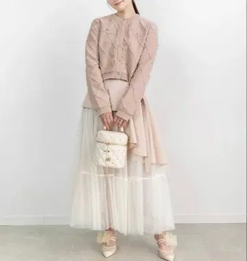 randa 하트 컬렉션 하트 비쥬 가디건