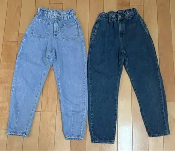 ZARA 페이퍼백 데님 XS 2개 세트