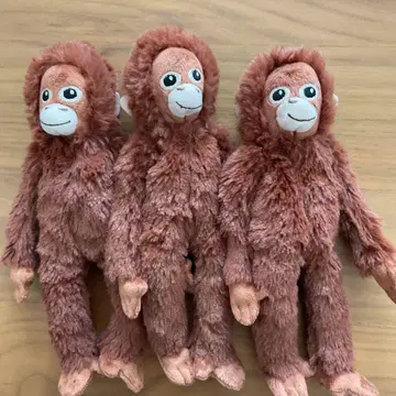 3세트 이케아 오랑우탄 원숭이 봉제 인형 미니