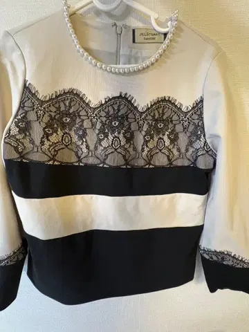JILLSTUART EndyROBE 레이스 배색 블라우스