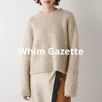 상태 양호 윔 가젯 2024AW 믹스 얀 니트 풀오버 베이지
